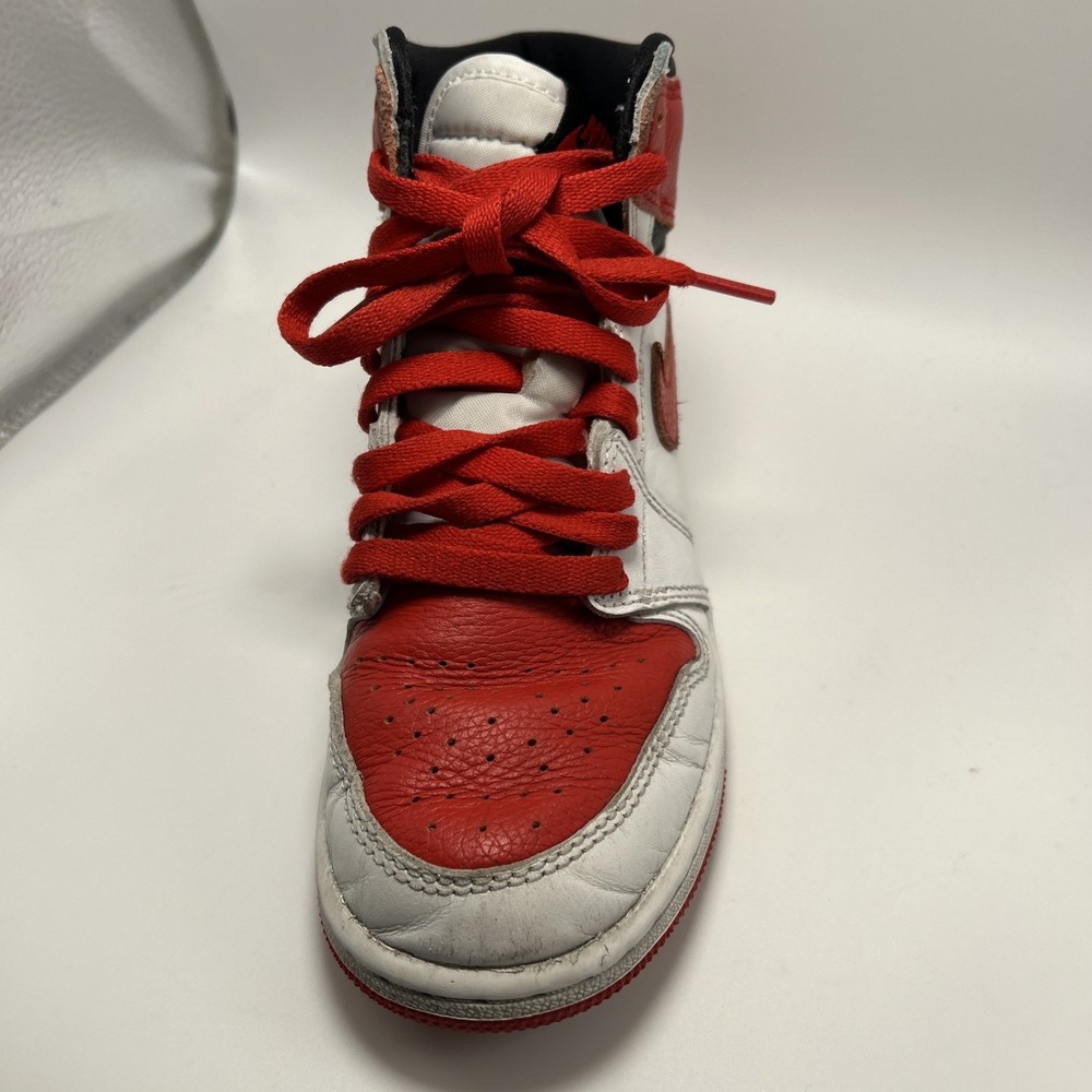 Nike Air Jordan Retro 1 Red/White Youth Size 3.5Y - Picture 13 of 16